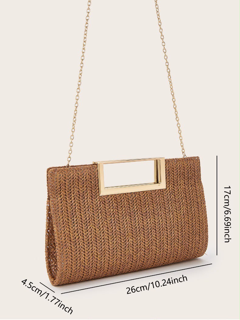 6366 Sienna Woven Clutch Bag