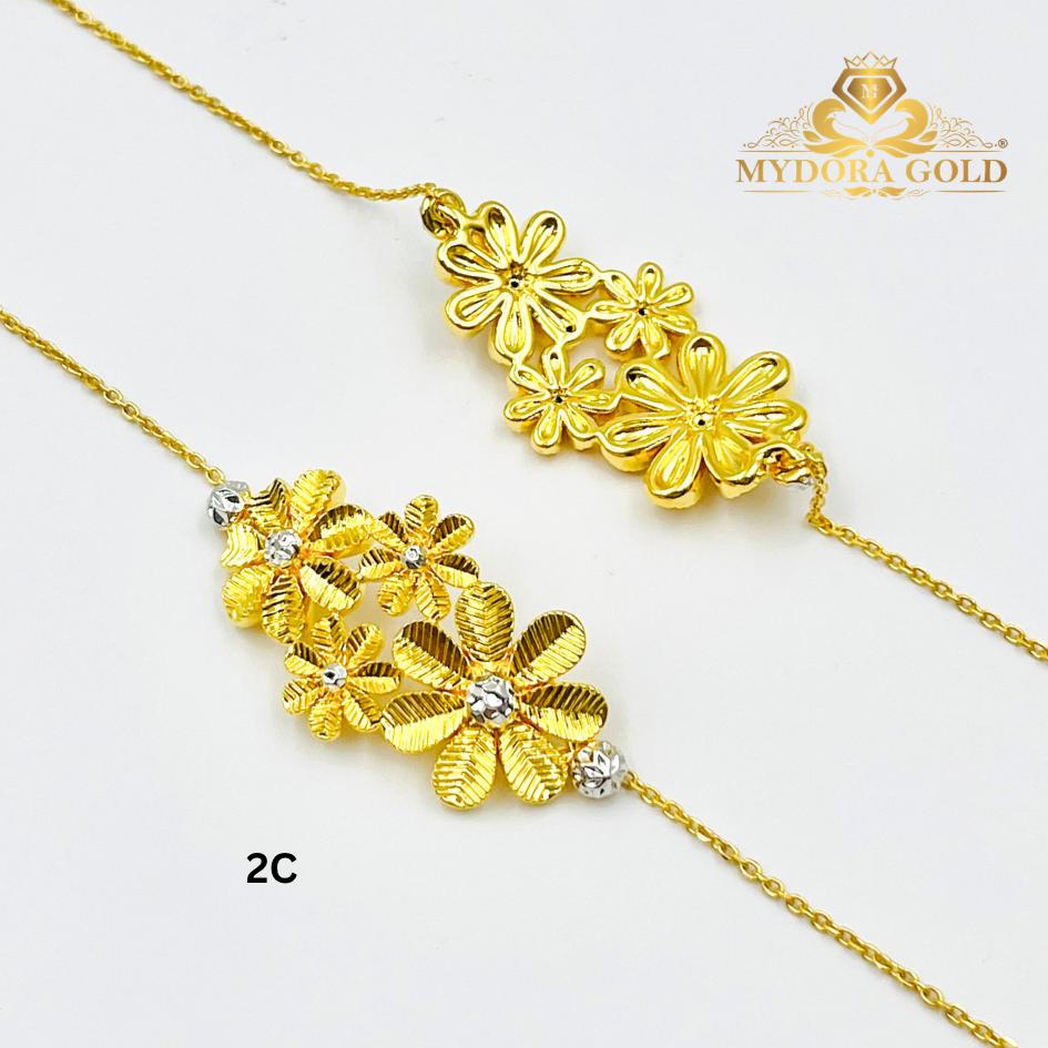 MYDORA Rantai Tangan Luxe Blooms l EMAS 916/22K