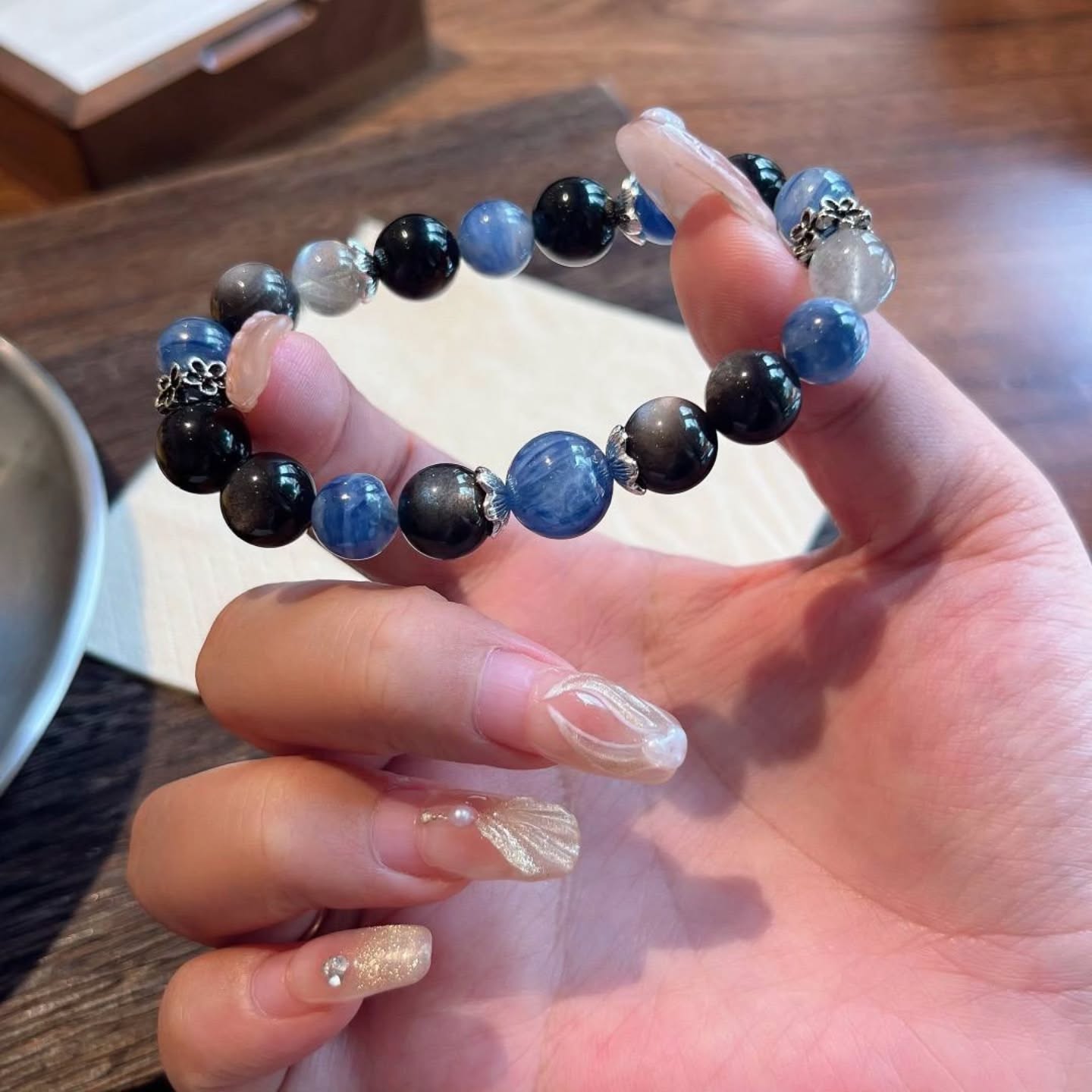 🪵深蓝星空🌃蓝晶石手串 🇨🇳