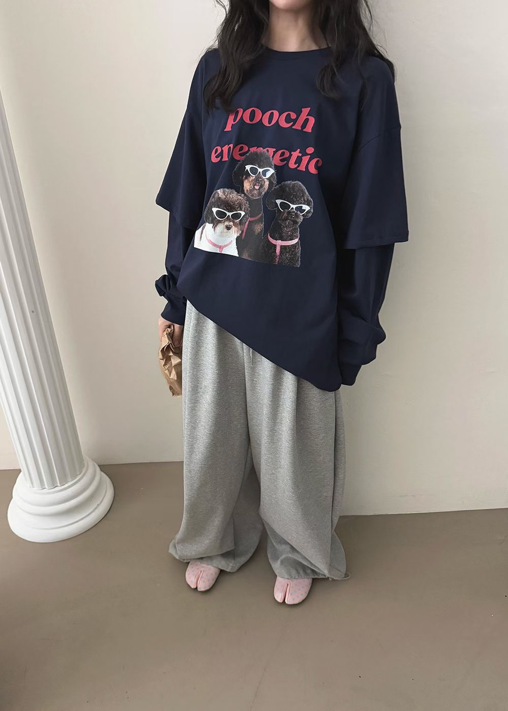 221078 狗仔假兩件TEE