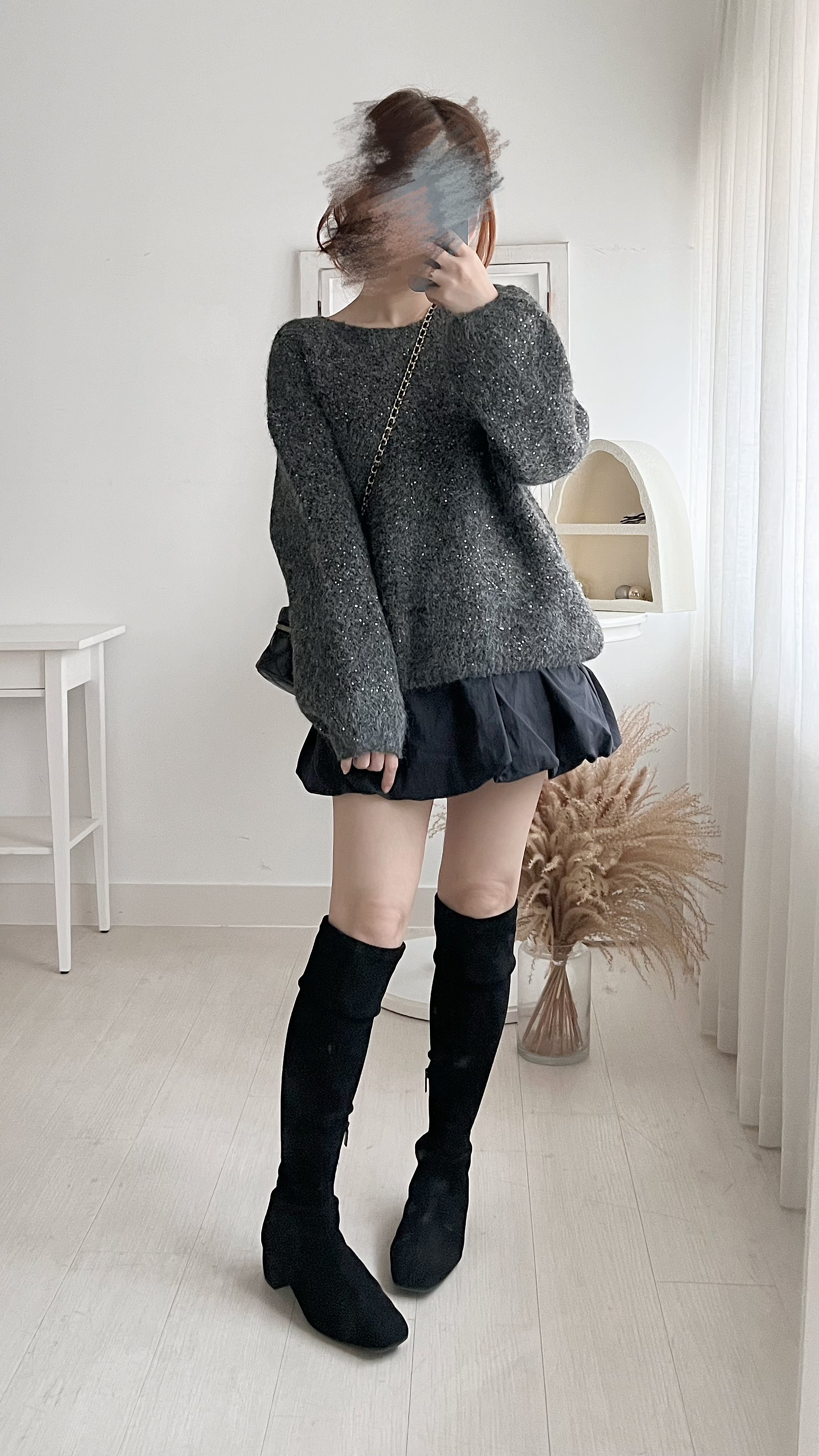 微閃BlingBling毛衣(KR)灰色268276