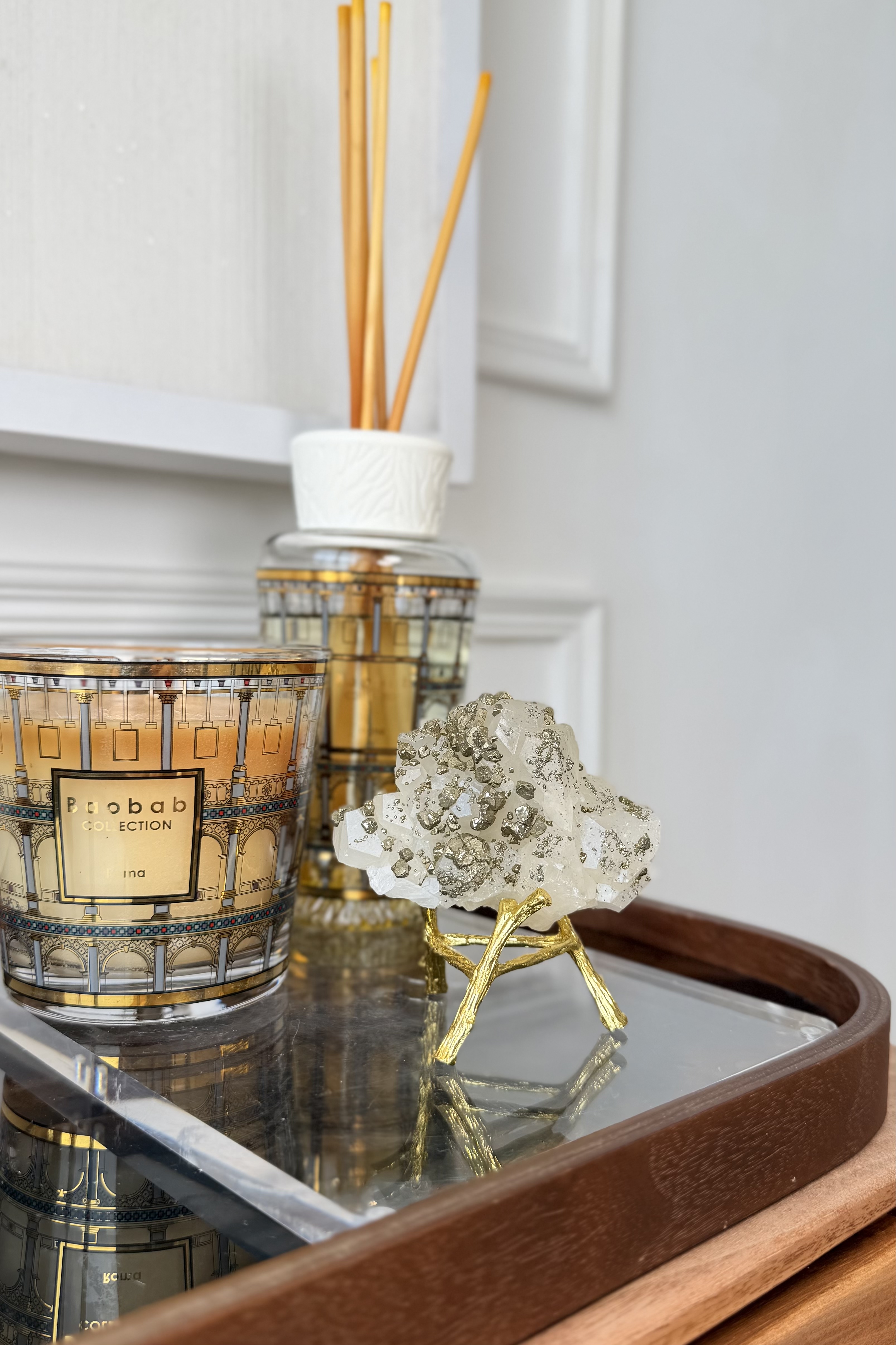 ༒7.9cm黃鐵礦共生 雲朵形方白解石擺件༒ PY.0387C30G1MM-RB5*A19