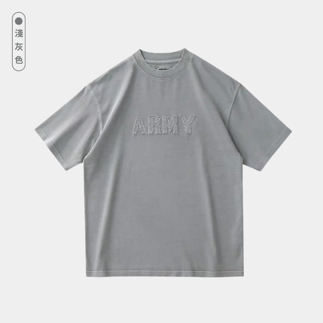 復古雙紗短袖
