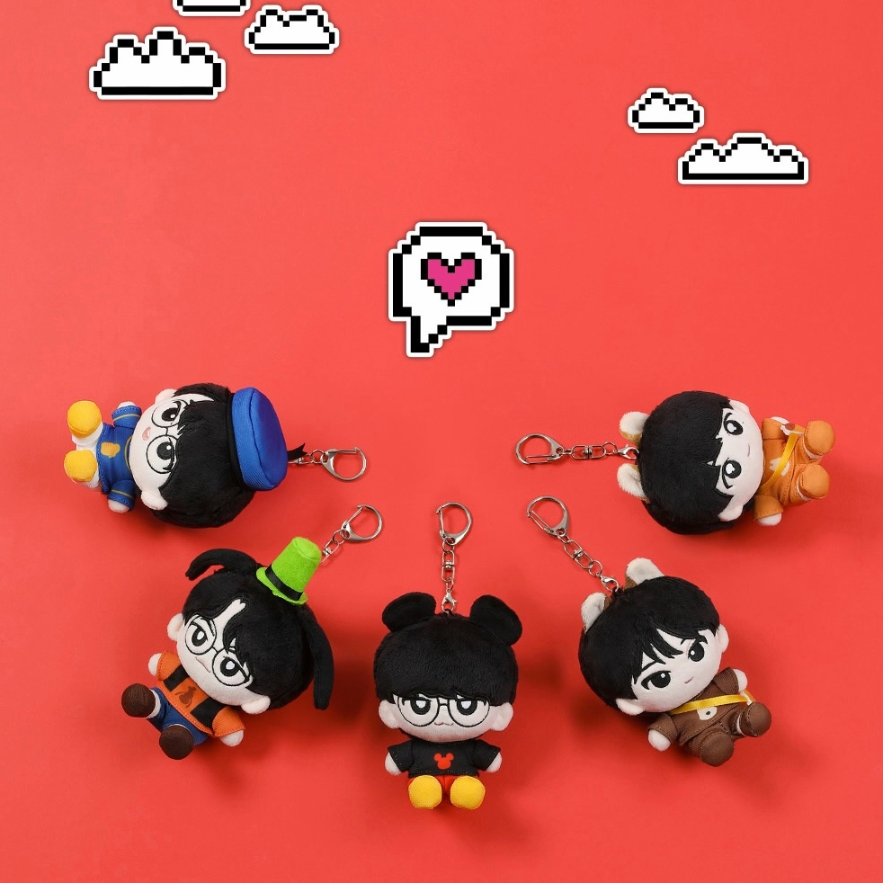 [T1 x Disney] Mickey & Friends Plush Keyring (5款)