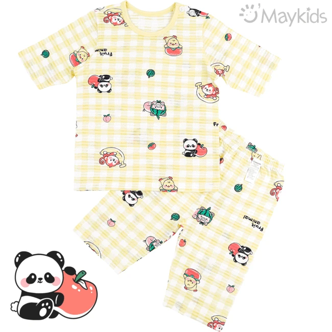 Maykids 7分袖家居服 (水果動物)
