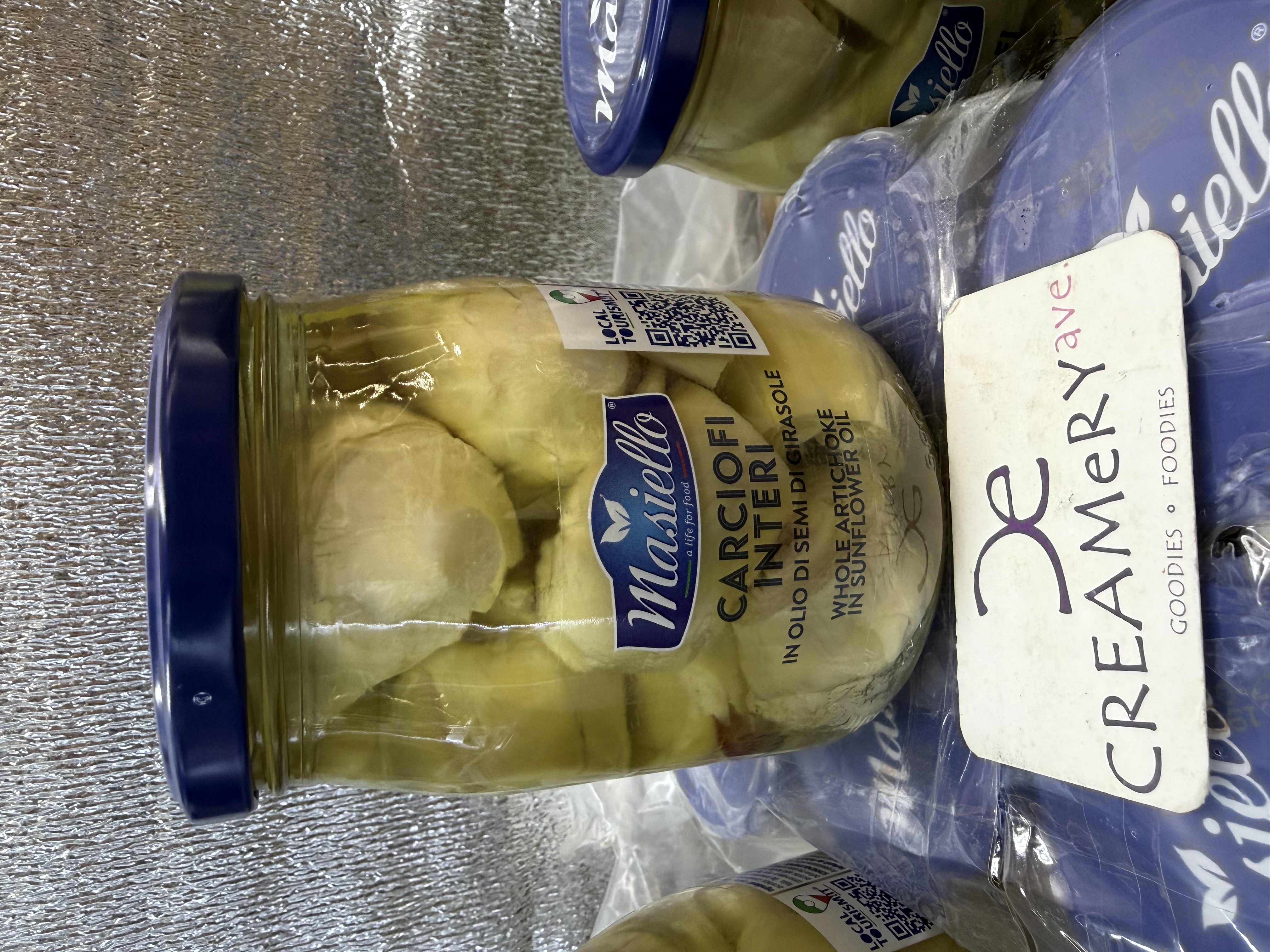 意大利馬斯路葵花籽油浸全個雅枝竹Italy Masiello Whole artichokes in Sunflower Oil 530g 