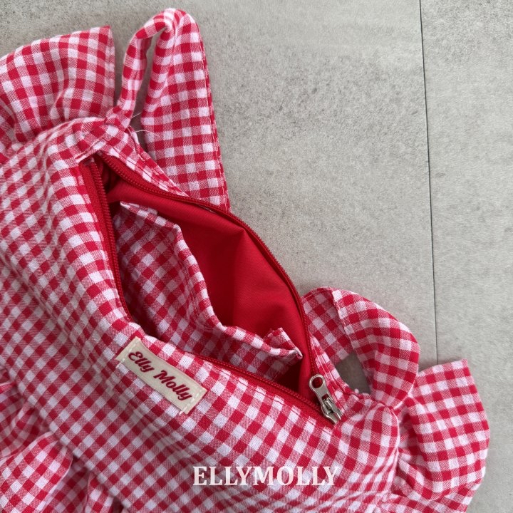 Ellymolly | Check Bag (Red)