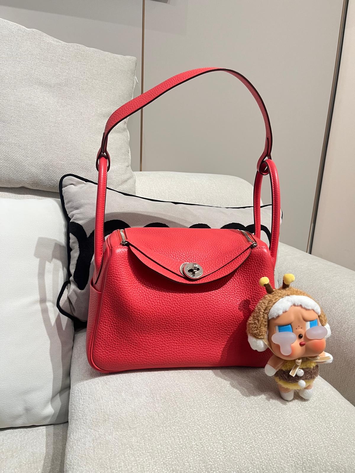 Hermes Lindy 26,STAMP T , rose jaipur,牛皮 100%Authentic ,98%new ✅內袋✅dust bag