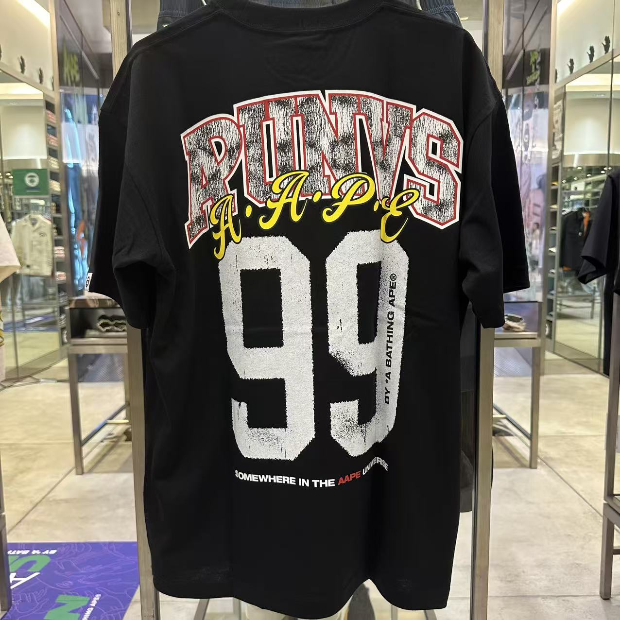 AAPE Relaxed fit AAPEUNVS graphic tee (1859) 寬鬆版