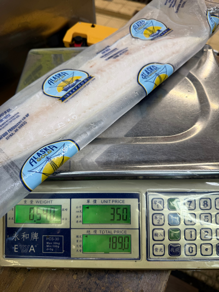 阿拉斯加野生 3/4銀鱈魚魚柳Wild Alaska 3/4 Black Cod Fillets ±540g-640g/件