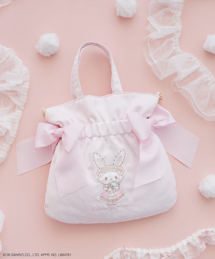 🎀【預訂】Maison de FLEUR × Wish me mell & Cinnamoroll 2way Bag