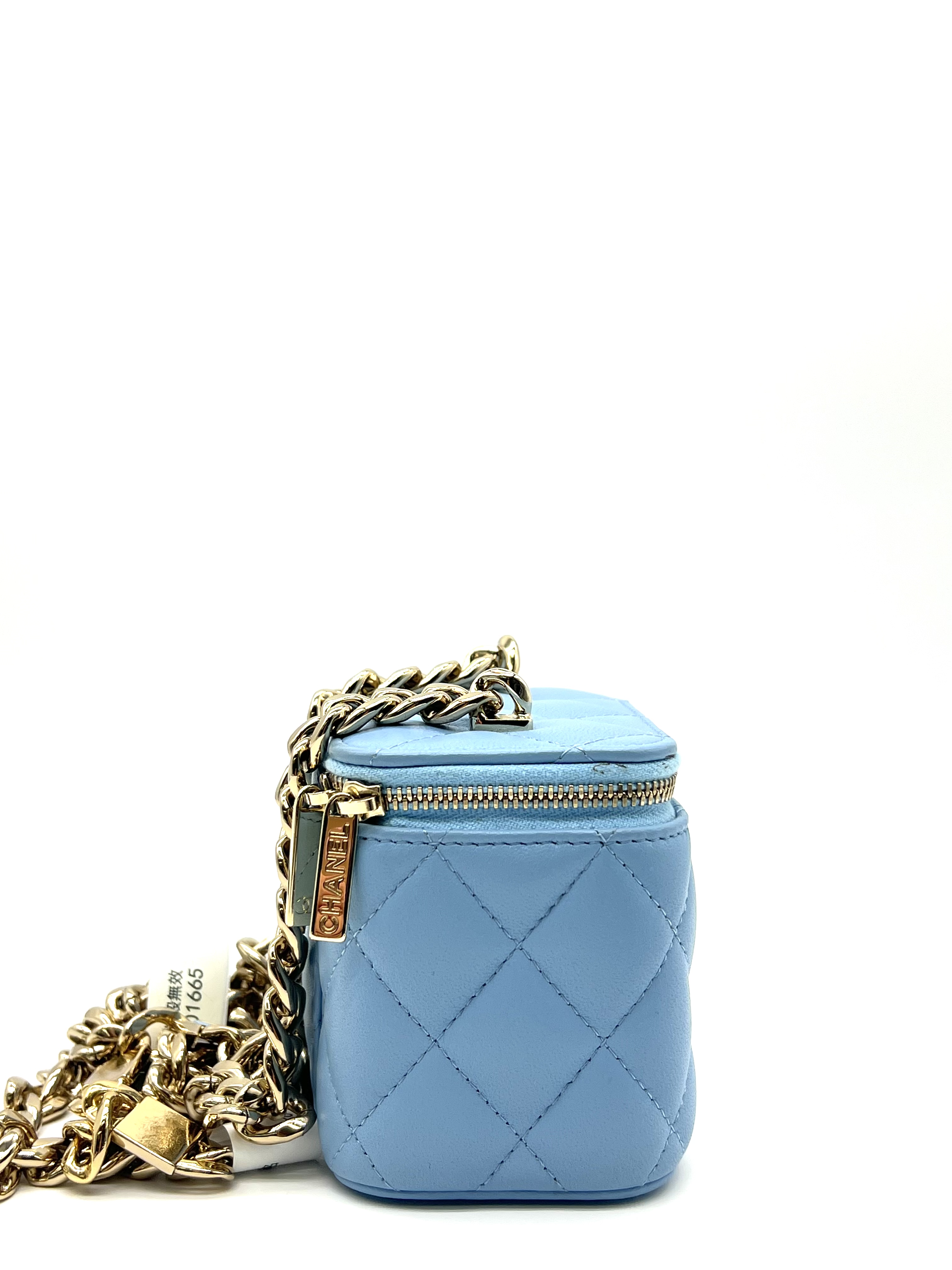 Pre-Owned CHANEL Tiffany Blue Vanity Case / Product Code: 36050610