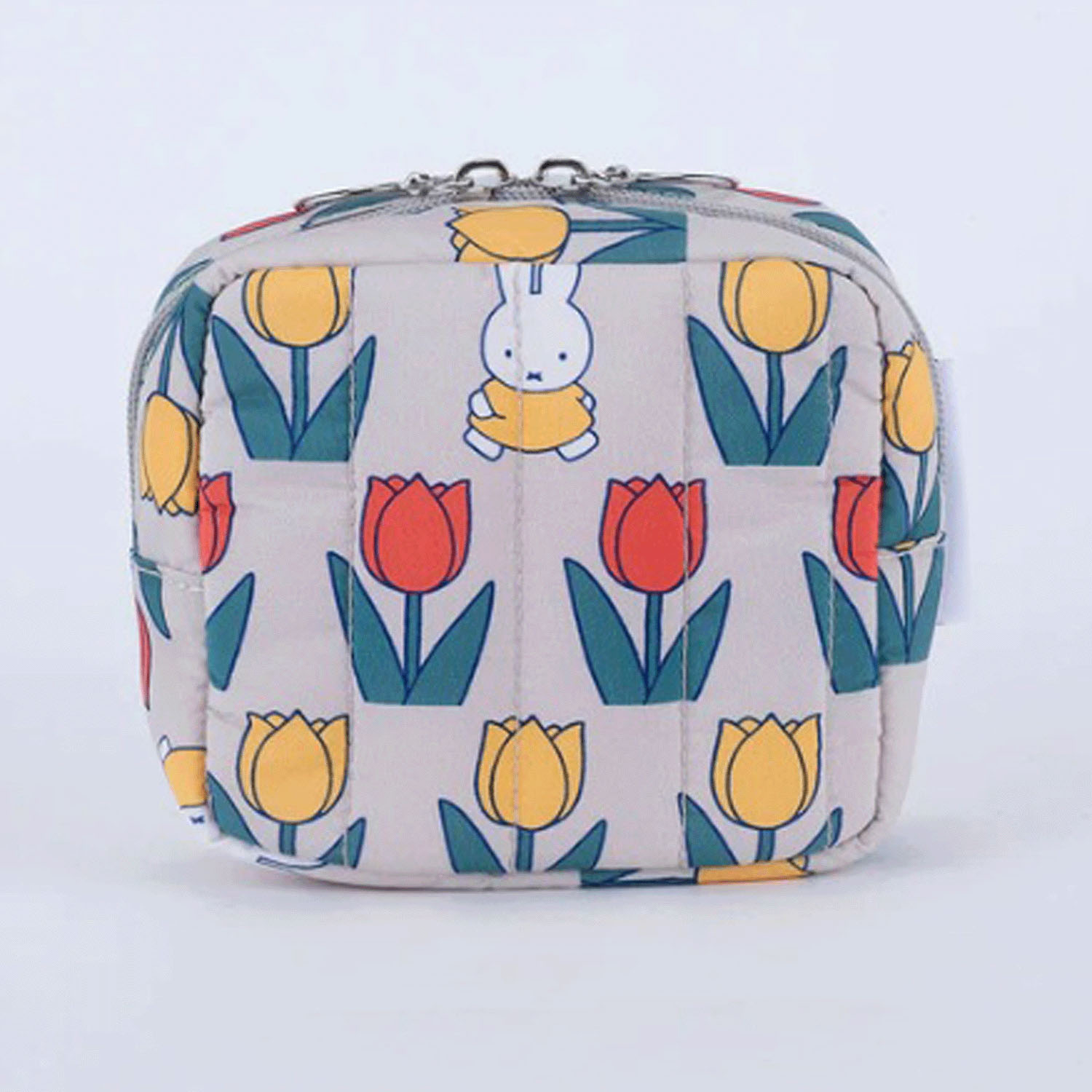 Miffy - 方形小物包 (灰色鬱金香款)