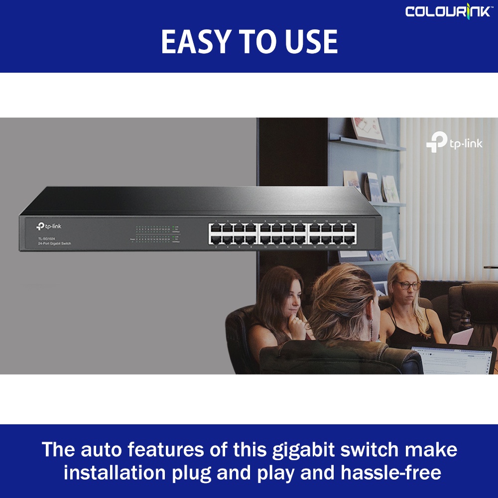 Tp-Link SG1008D SG1016D SG1024D Gigabit Port Metal Case 19" Inch Rackmount Unmanaged Switch similar SG1016 SG1024