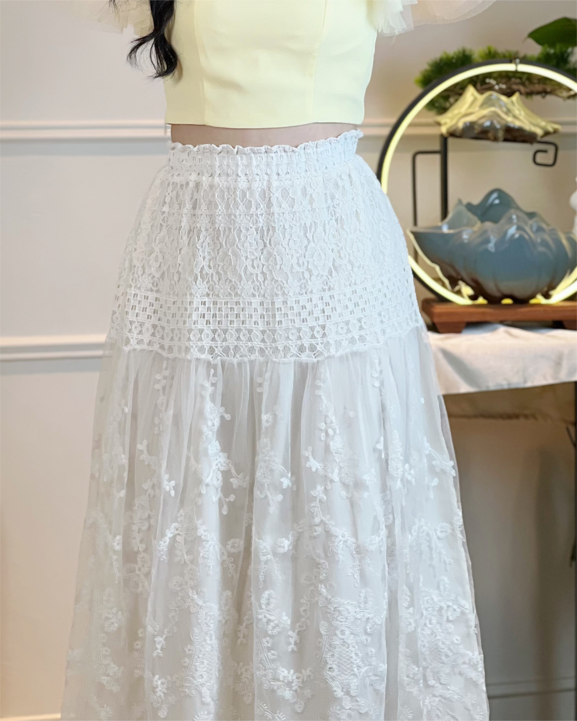 5100 Harper Riley Lacey A Line Skirt 