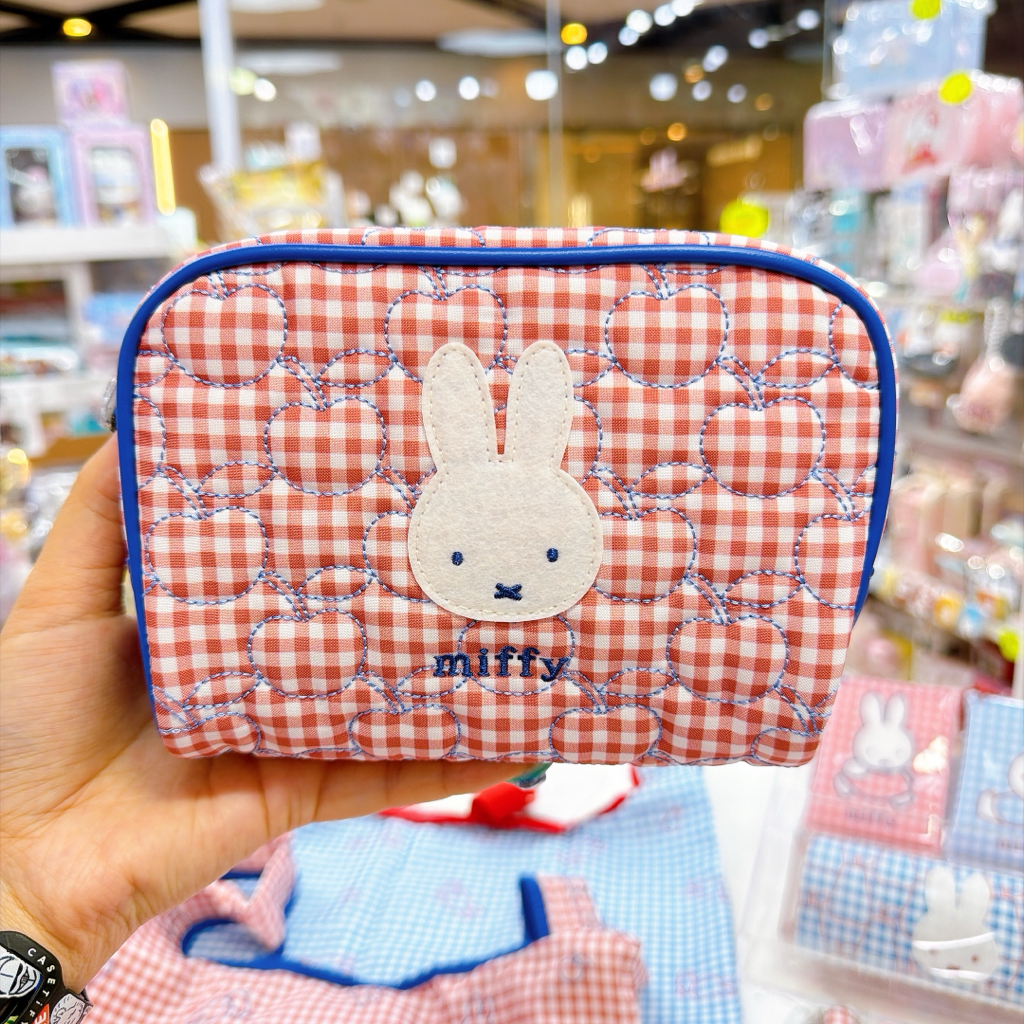 日本直送新款Miffy格仔系列多款產品手挽袋環保袋眼鏡盒散子包公仔掛飾