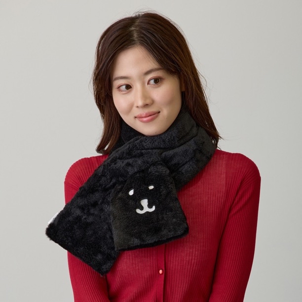 自嘲熊頸巾（黑色）