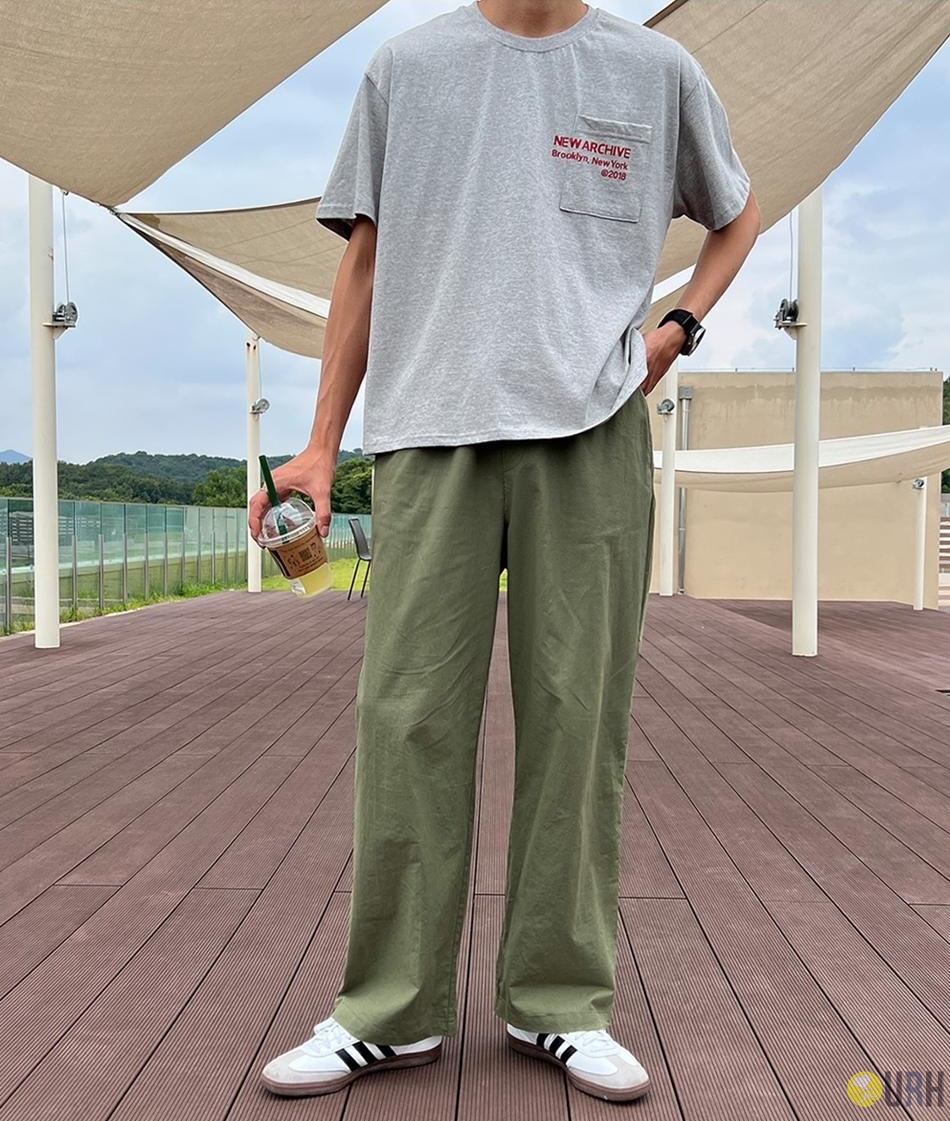 【100%保證韓國直送】New Archive Pocket Lettering 微短版寬鬆短袖 Tee 👕 [3 color] RG165930