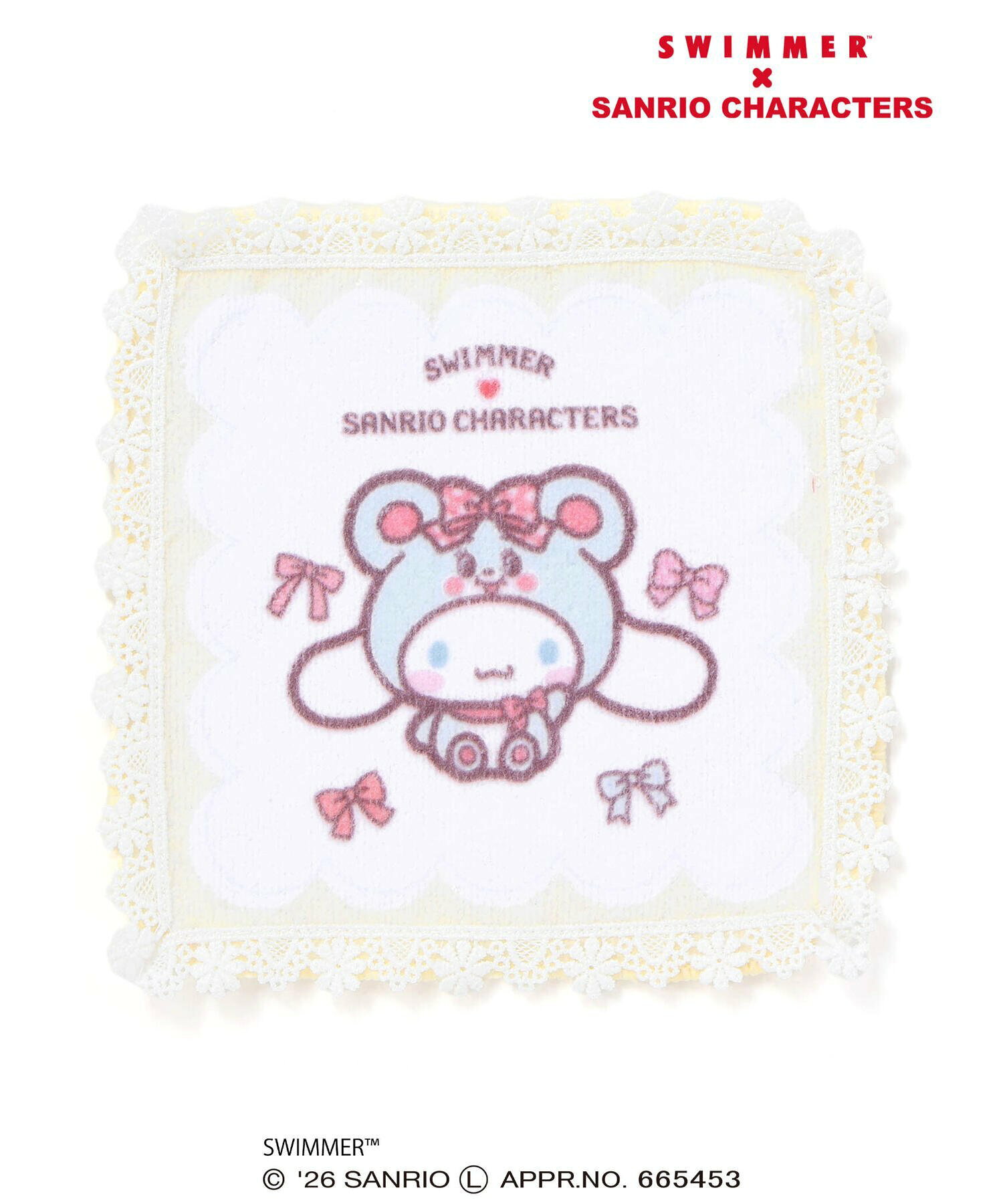 🆕【⭐訂購⭐】  日本直送🌀SWIMMER x #Sanrio 蕾絲邊小毛巾［4款選］🌀[ELFD-0022]