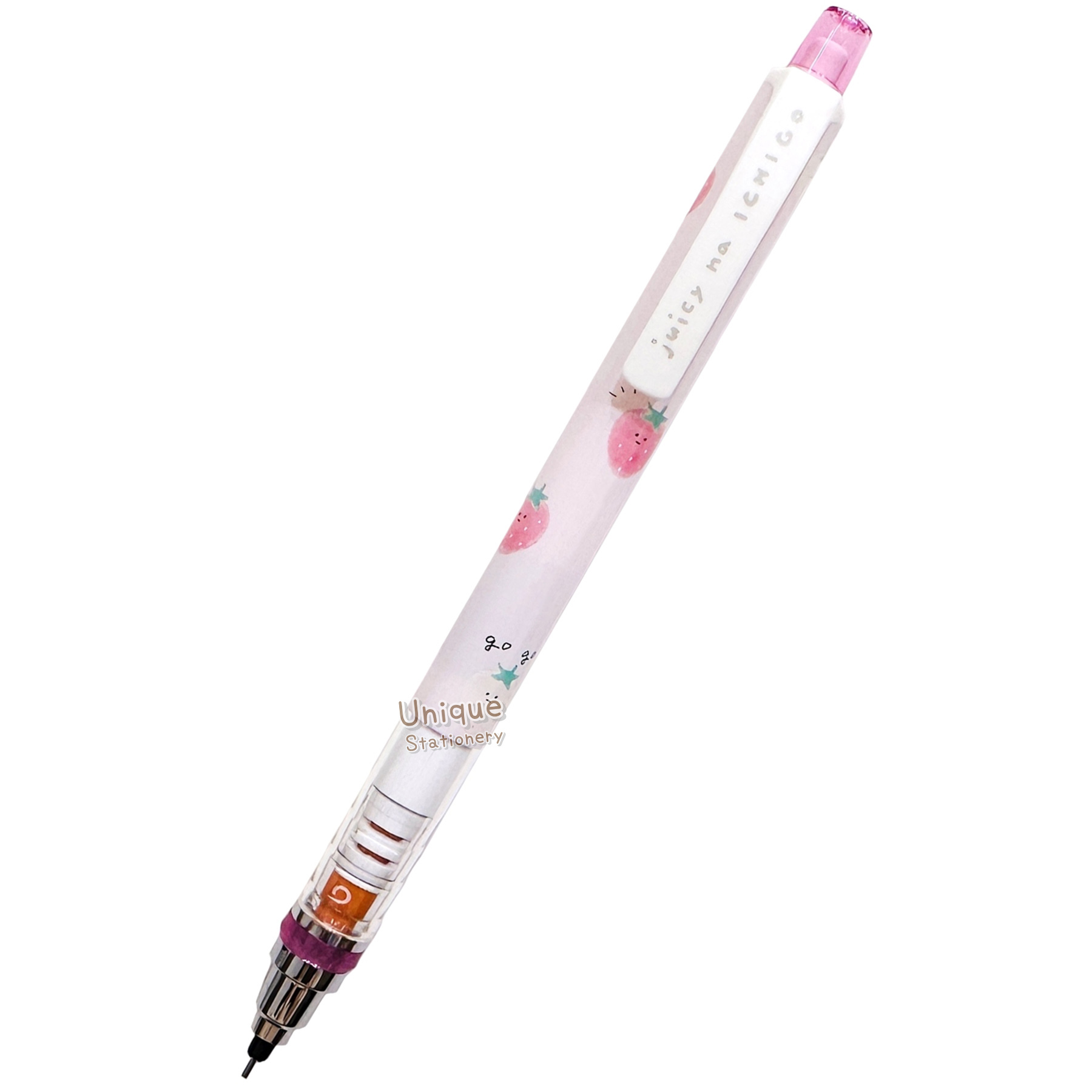 現貨｜Juicy na Ichigo 士多啤梨 日版 Uni KURU TOGA 0.5mm 不斷芯旋轉自動 鉛芯筆 (228374)