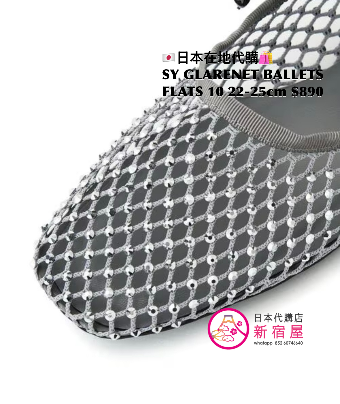 SY GLARENET BALLETS FLATS 10