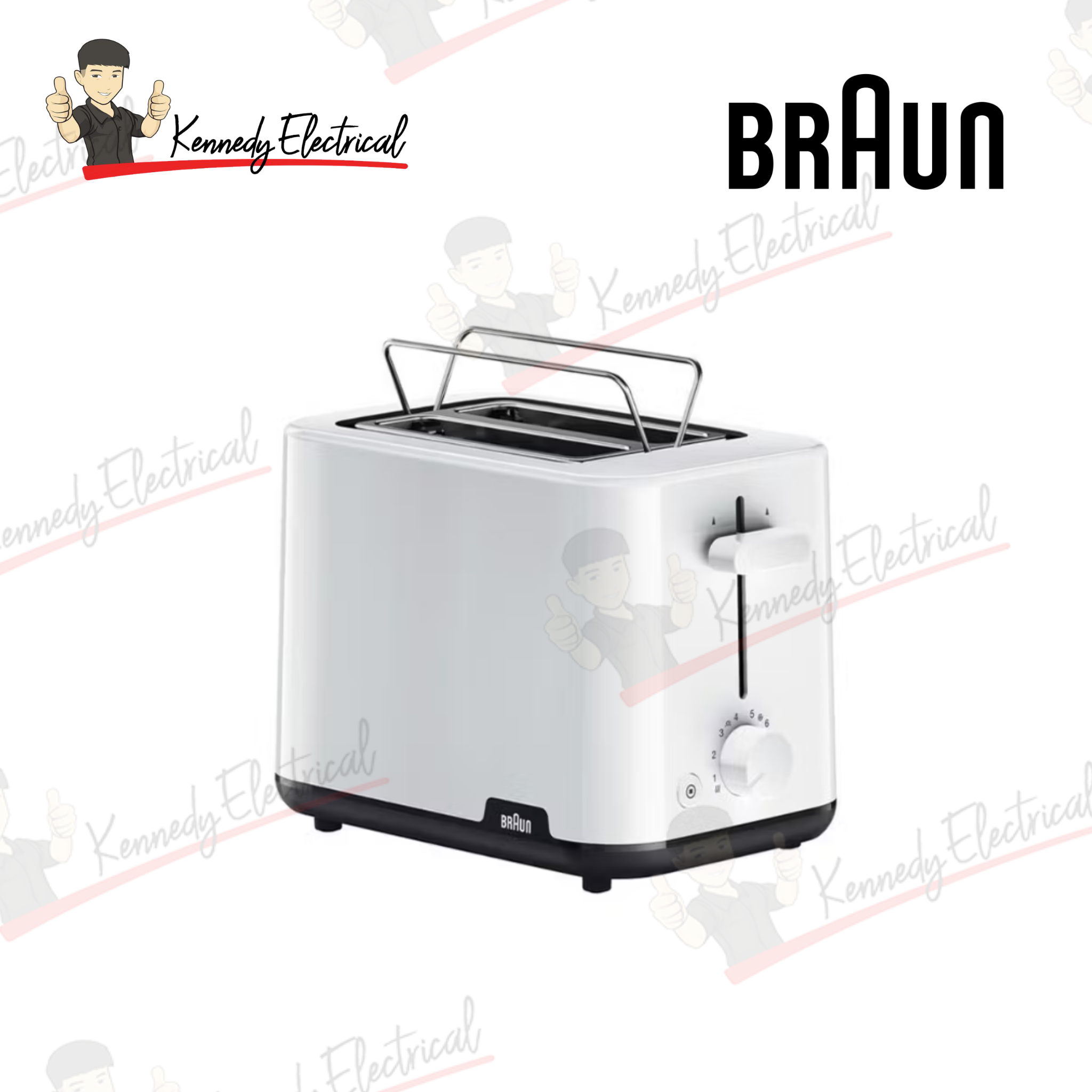 Braun Breakfast1 2-Slot Toaster White (HT1010)