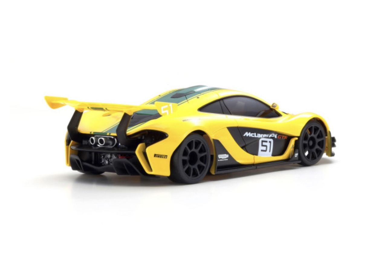 Mini-Z RWD MR-04 Ready Set McLaren P1 GTR Yellow/Green *32375YG