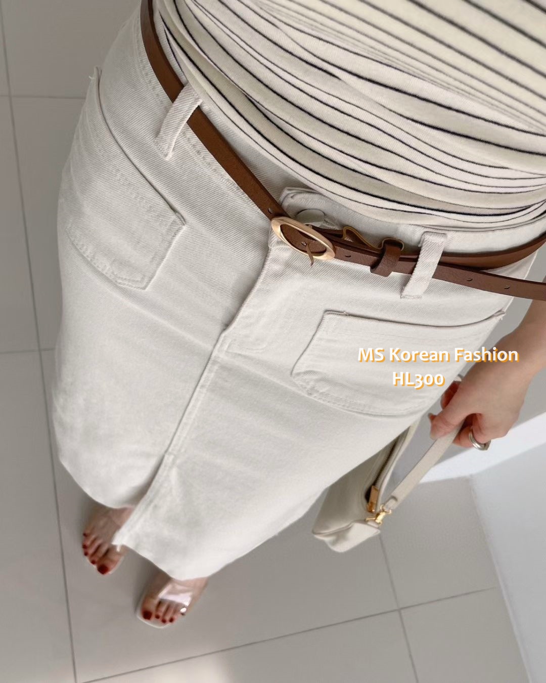 HL300 韓國🌼Howluk春版前兩袋開叉半裙