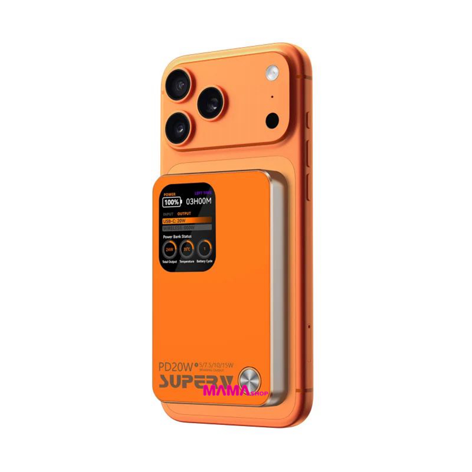 SUPERV🇭🇰PB-11 10000mAh 磁吸帶屏行動電源