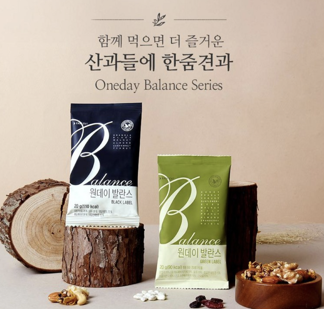 韓國 Mountain & Field 松鼠家 黑燕麥穀物 每日綜合堅果 30包/套｜Oneday Balance Series Black Label