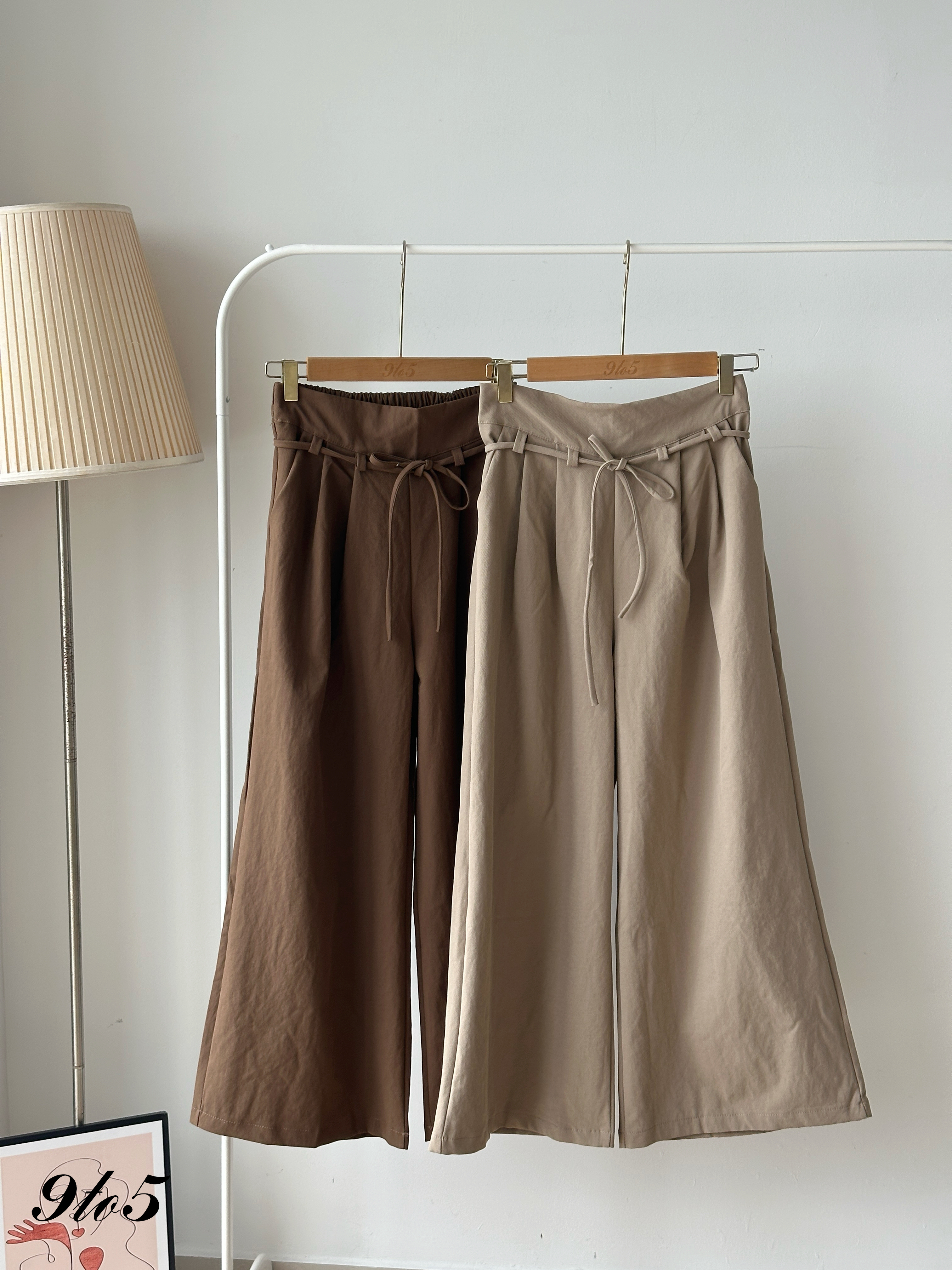 S1849 Wide Leg Long Pants - 5 Colors 