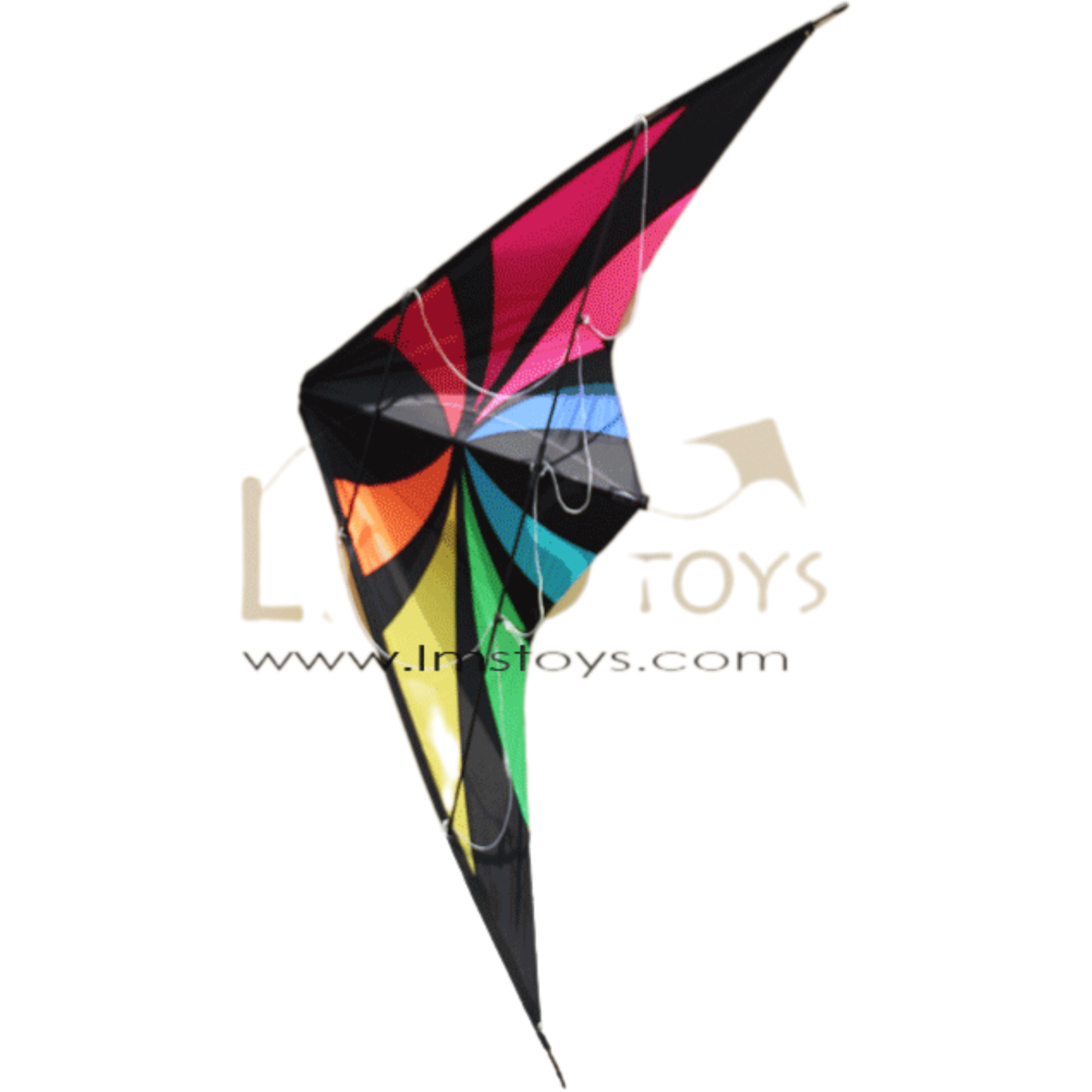 Beginner Stunt Kites 1.8m Black Radiant Spider Stunt Kite [Loud][Albatross]