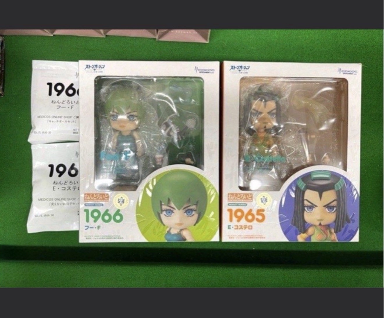 日版 《特典版》黏土人 1965 艾梅斯‧羅斯提羅 / 《特典版》黏土人 1966 F‧F 。  JOJO的奇妙冒險 石之海 可動figure （全2種）