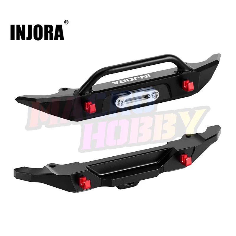 INJORA Aluminum Front Rear Bumper for 1/30 SCX30 Bronco #530366