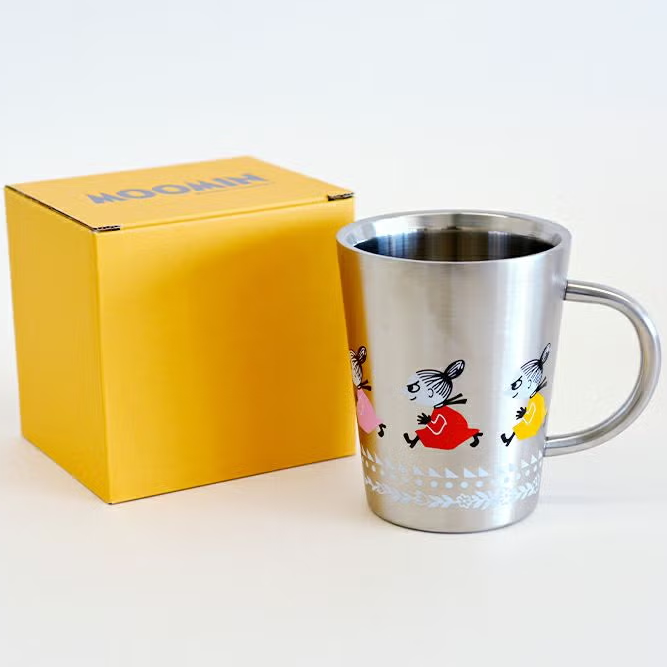 【日本製】Moomin 姆明不鏽鋼雙層保溫杯 - 阿美 (360ml)