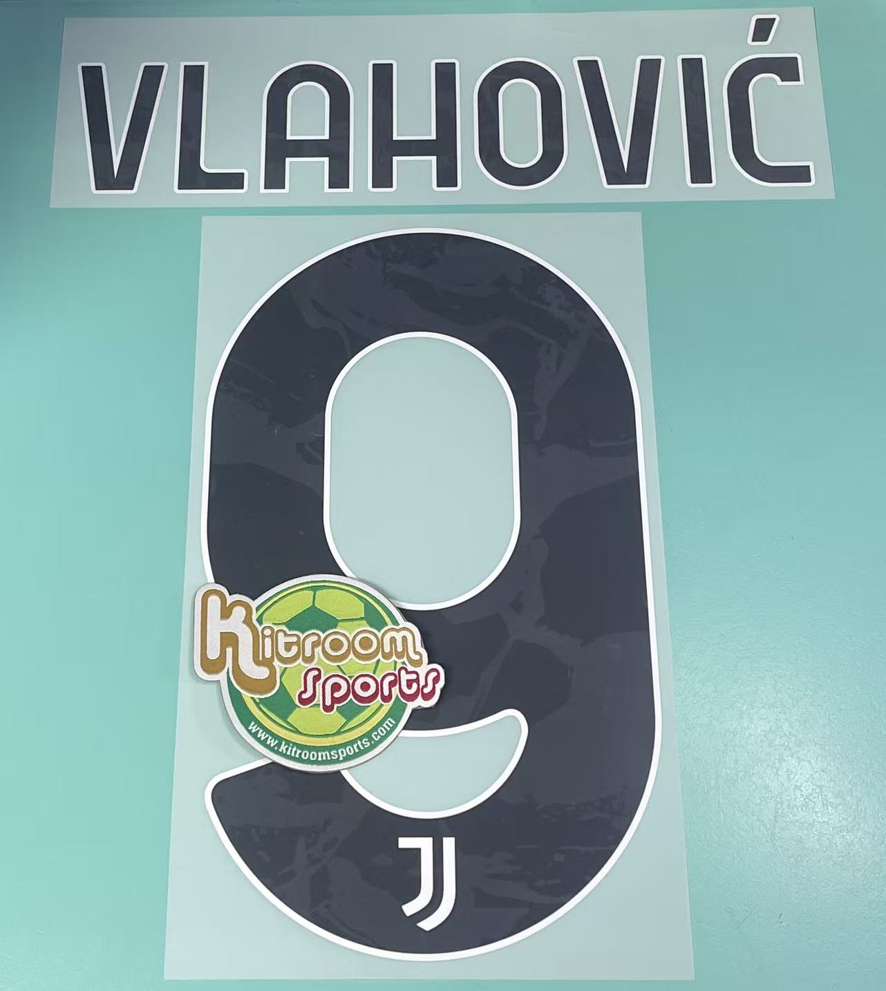 2024-25 Juventus Home  Nameset #9 VLAHOVIC