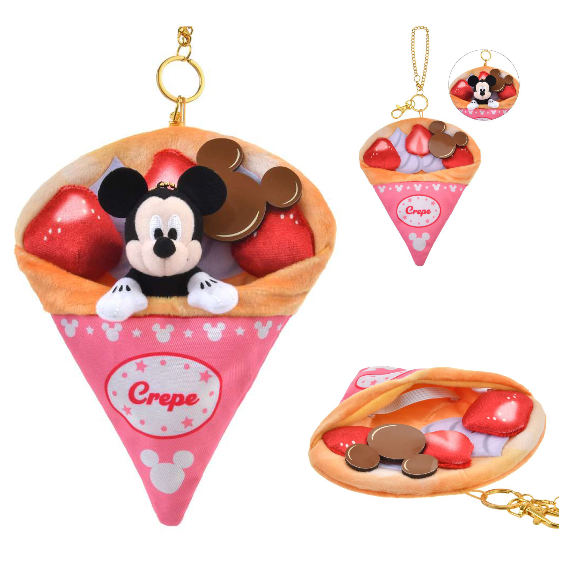 日本預訂📍日本迪士尼米奇食物圖案公仔袋吊飾 (不包括公仔) 