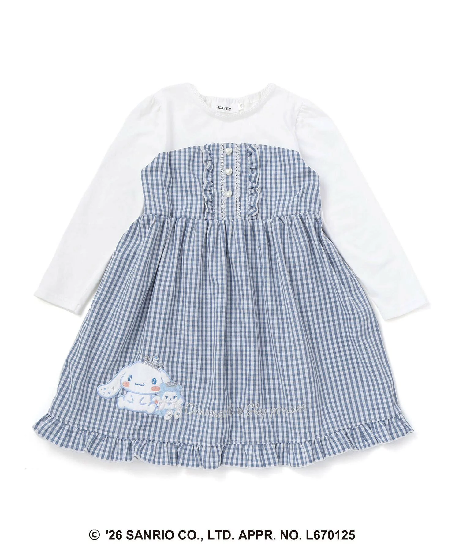 🆕【⭐訂購⭐】日本直送🇯🇵 🌀#Sanrio 星形蕾絲 心型紐扣 鎖邊裙擺 刺繡連身裙［3款選］🌀 [ELIA-0128] [261019]