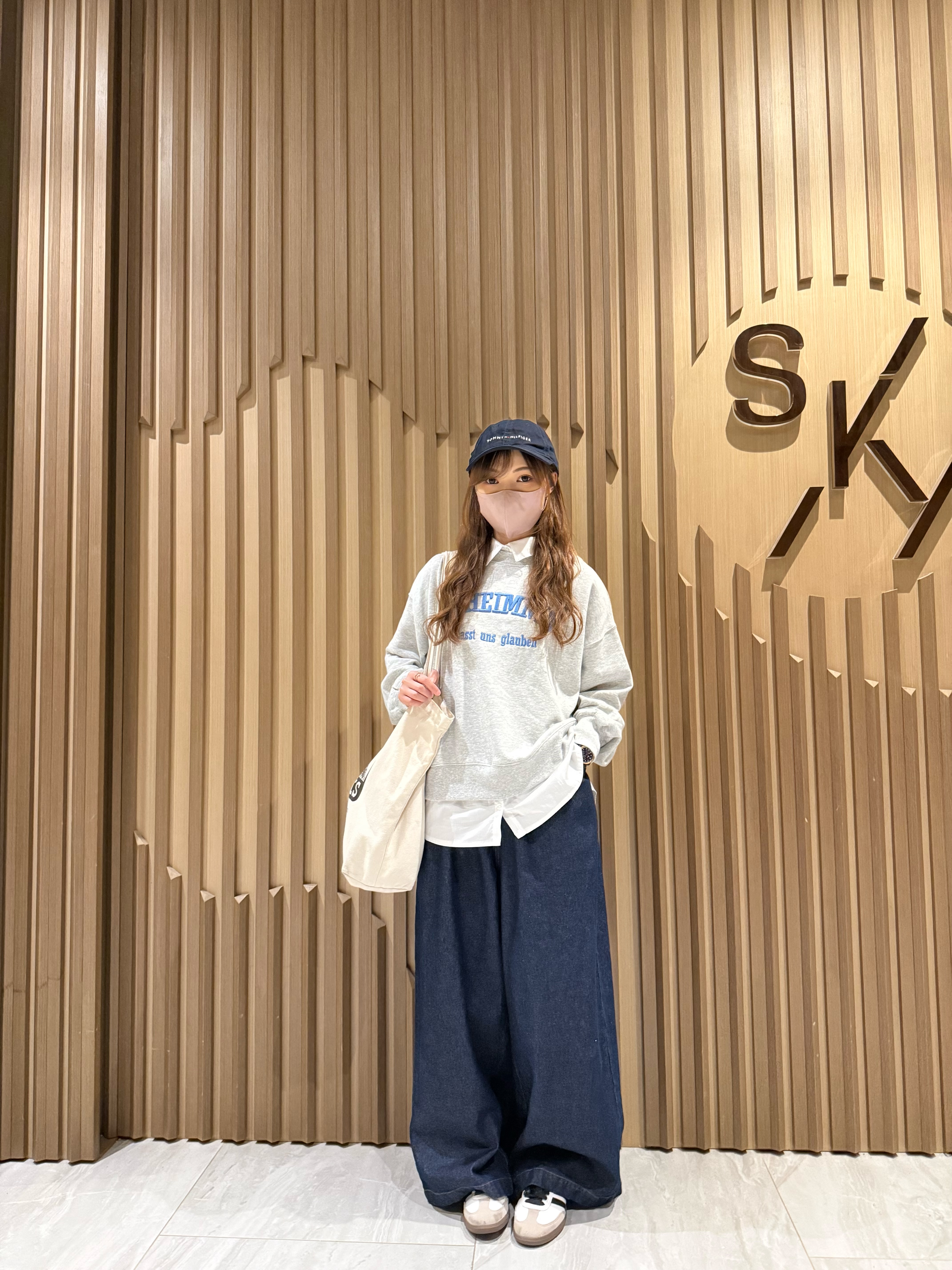 可拆領假兩件衛衣（淺灰色）