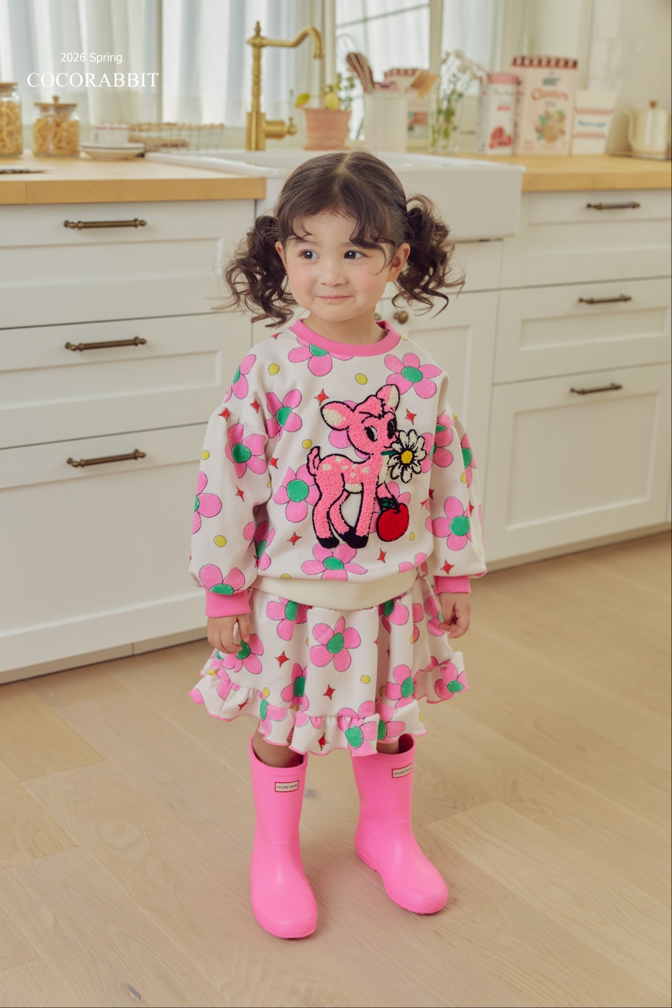 花花小鹿 Top / 花花短裙