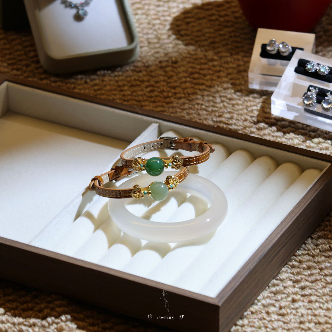 Fortune Charm Leather Bracelet