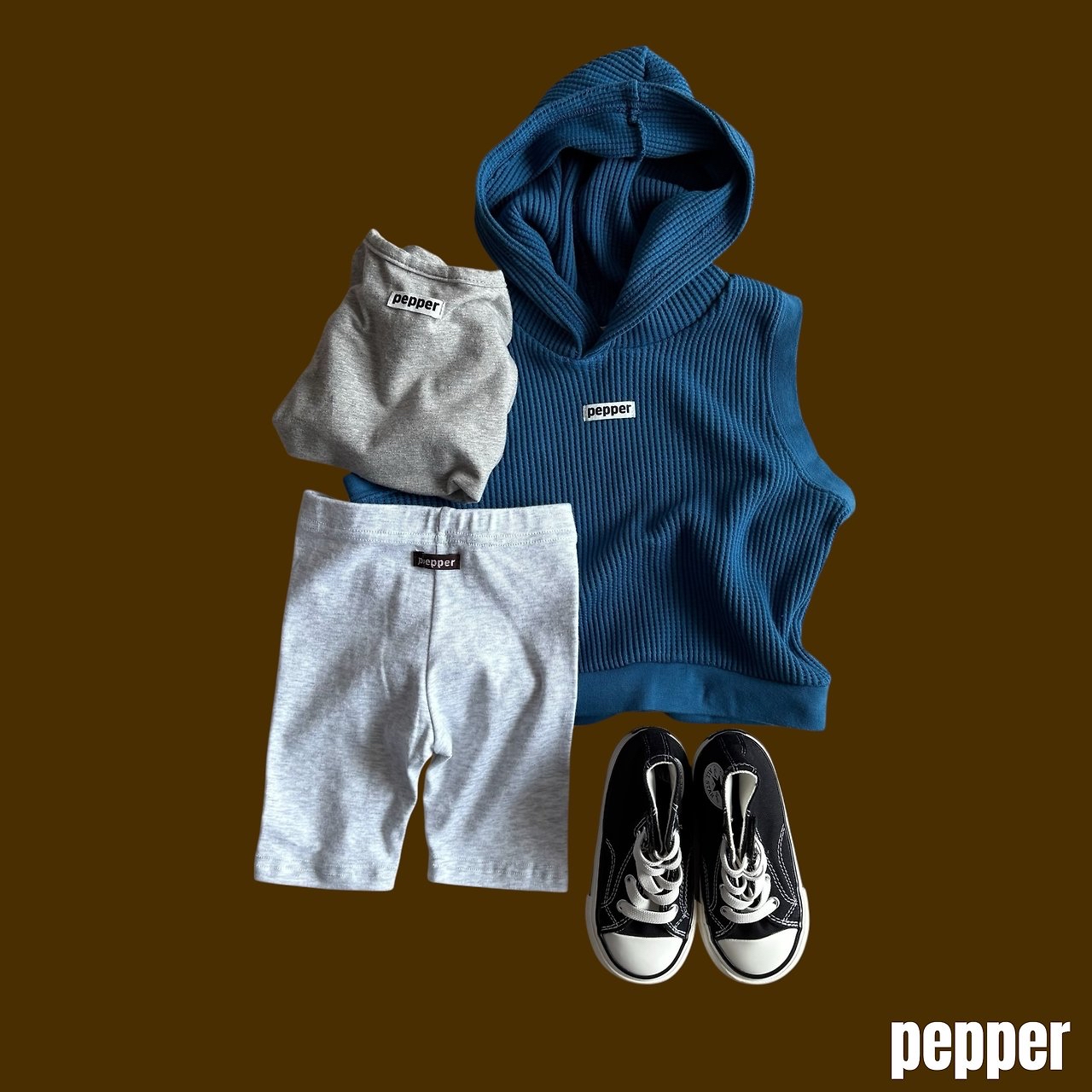 Pepper | Waffle Hooded Vest
