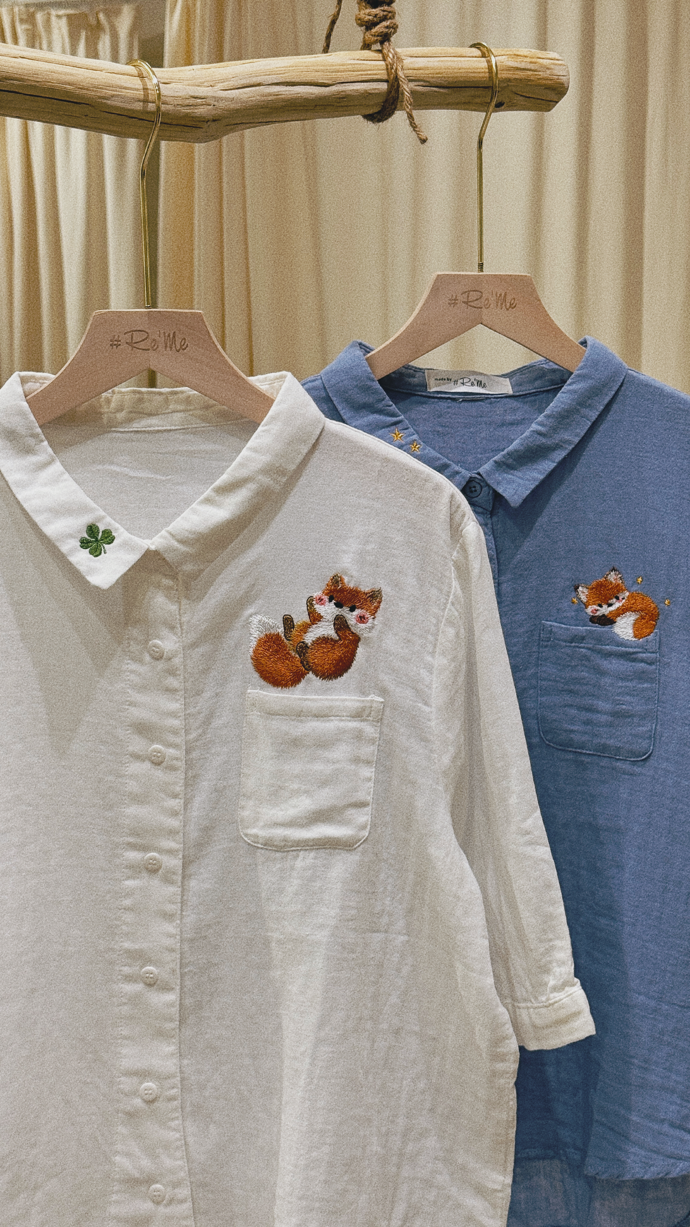 A Fox Kind of Day｜独家手作刺绣衬衫 🦊