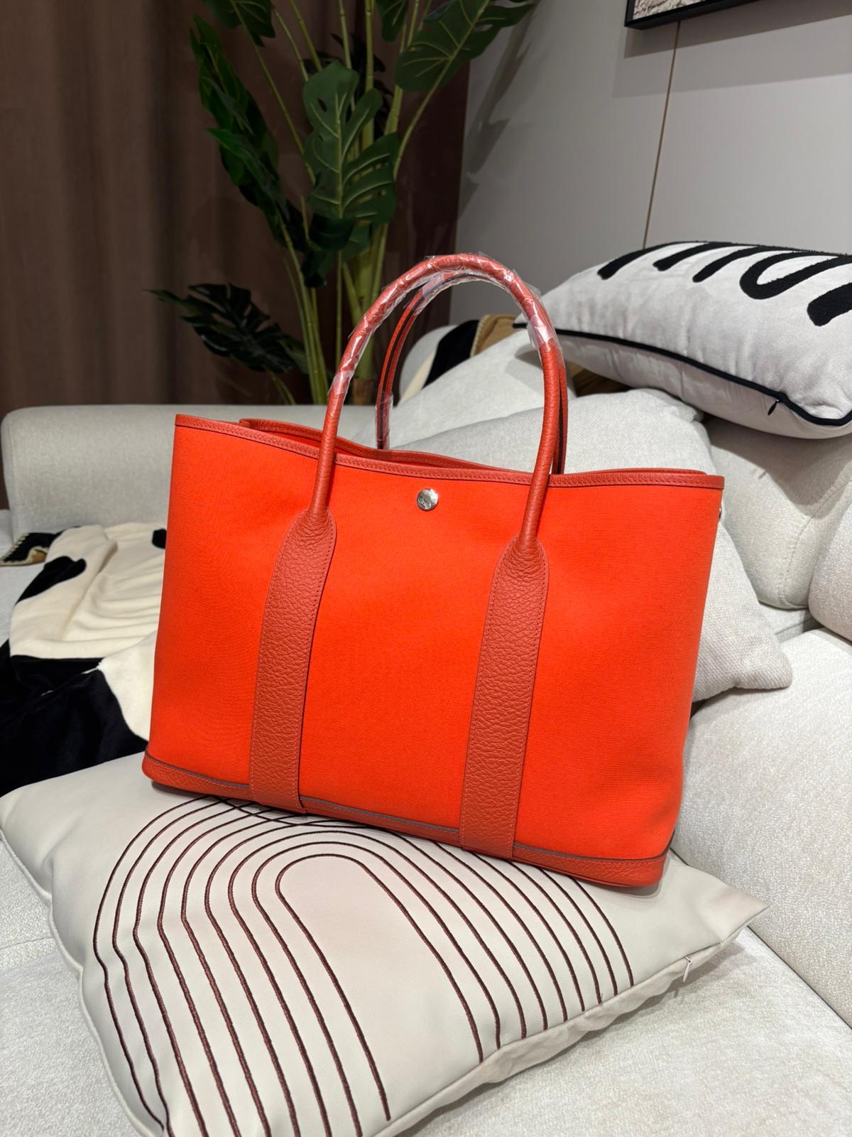 Hermes Garden Party 36 Stamp D 100%Authentic, 98%New ✅收據✅Dust bag