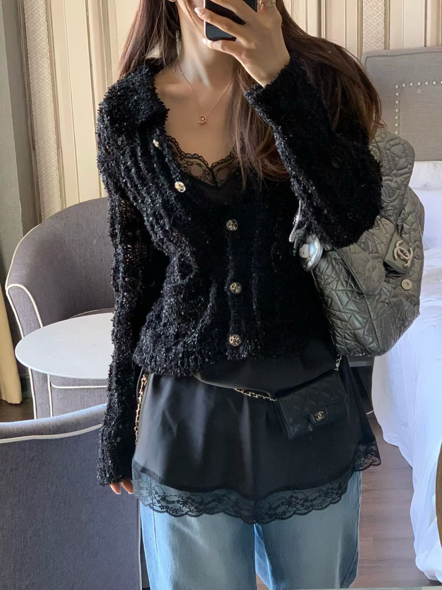 Lovely open-knitted cardi