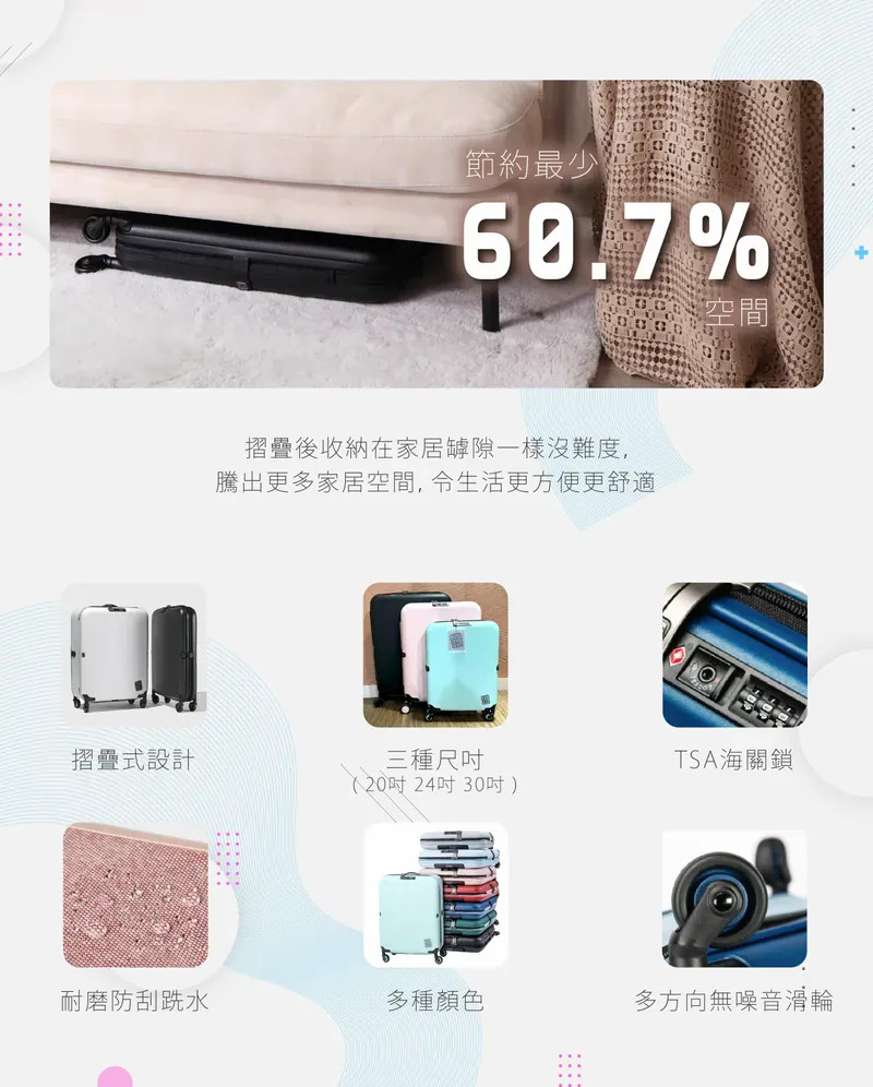 Jollying 摺疊旅行喼 【9/6 截單，預計 :9月中至尾發貨】】