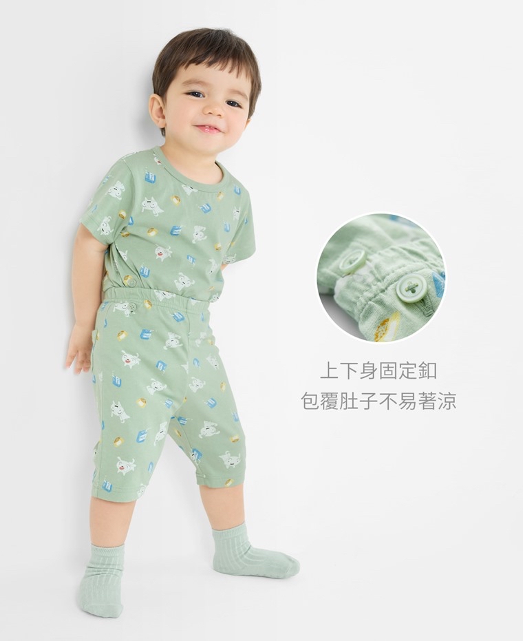 ☀️預訂 台灣直送☀️蠟筆小新系列三色純棉滿印家居服上下套裝