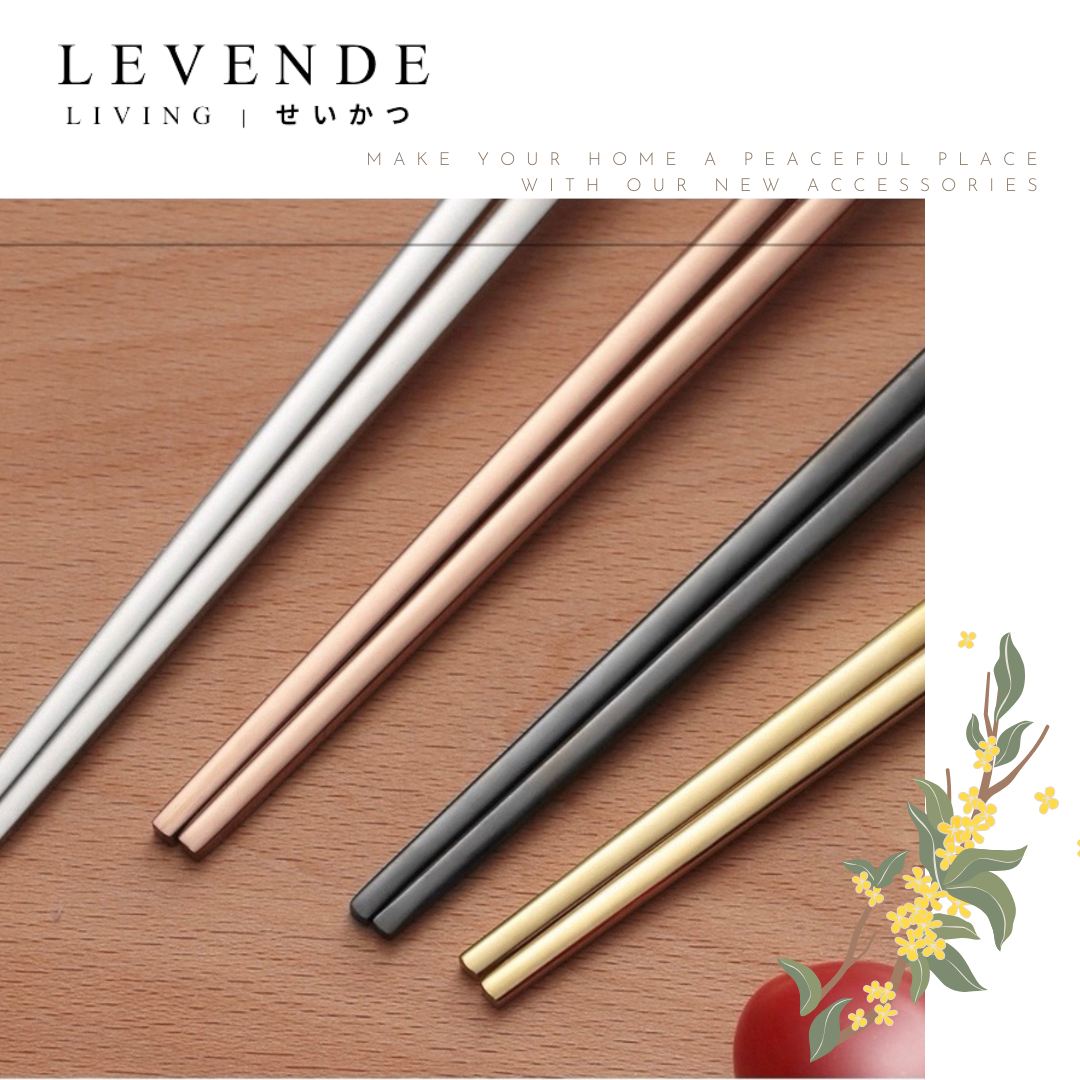  Levende 304不鏽鋼抗菌防滑筷子