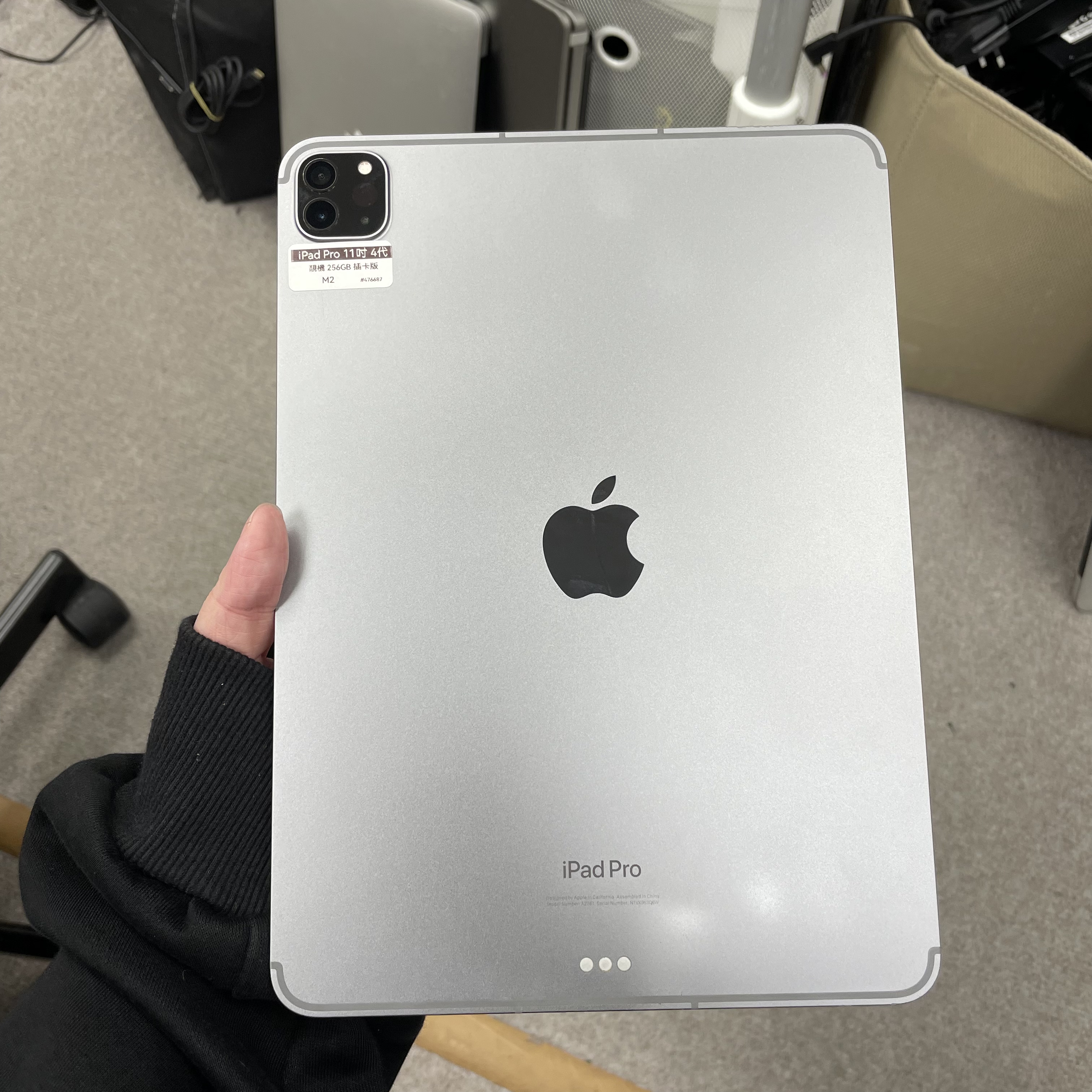 *476687 iPad Pro 4 11吋 M2 靚機 256GB 插卡版 灰色 gray