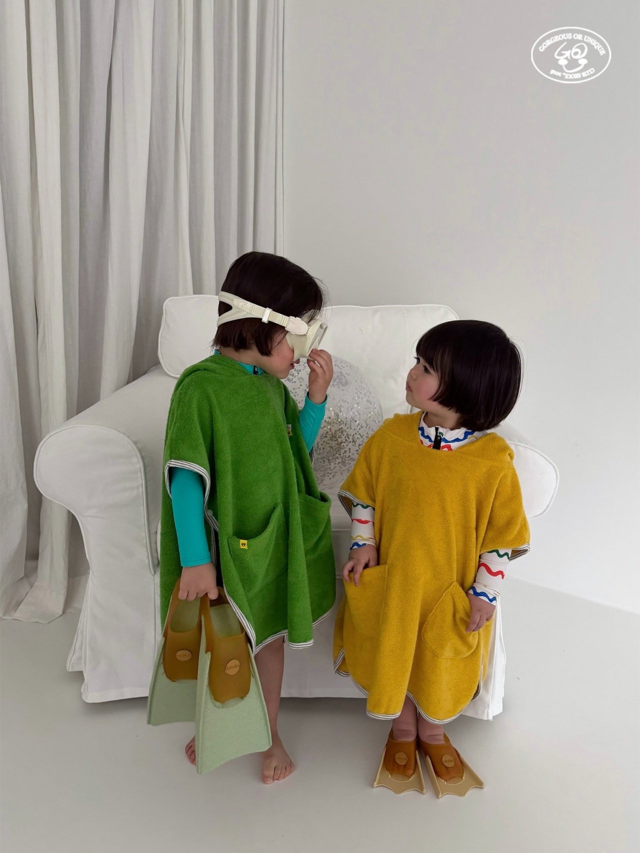 Gou | Hoodie Towel (Green L120-140)
